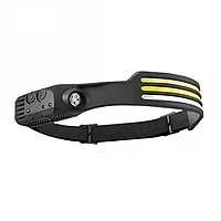 Lanterna de Cap Profesionala LED cu 3 Benzi XPE COB, 1000 Lumeni, Acumulator 1200mAh