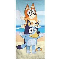Prosop Bluey în echilibru, Uscare rapidă, Pentru baie și plajă, Copii 3+ ani, 70x140 cm