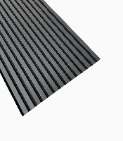 Panou riflat acustic gri antracit, 275x60x1.3 cm