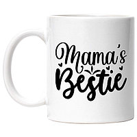 Cana alba personalizata, pentru cea mai buna prietena a mamei afectiune,INOVATIX®. 330ml