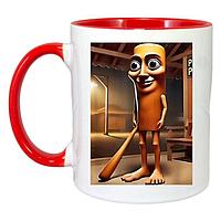 Cana alba personalizata, Tralalero Tralala cu Tung Tung Tung Sahur - Italian Brainrot Meme T-Shirt, Cri-Flo,.