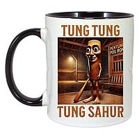 Cana alba personalizata, Tralalero Tralala cu Tung Tung Tung Sahur Italian Brainrot Meme T-Shirt, Cri-Flo,.