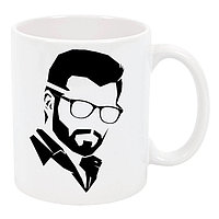 Cana alba personalizata, El Profesor La Casa Del Papel 300ml, INOVATIX®. 330ml