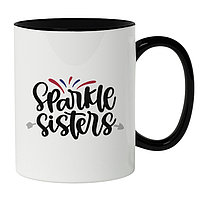 Cana alba personalizata, Sparkle Sister,Cea Mai Buna Sora,Surori Si Cele Mai Bune Prietene,Iubitorii De