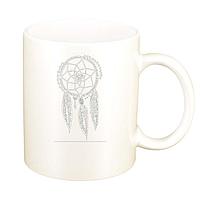 Cana alba personalizata,Dream Catcher, D261,INOVATIX®. 330ml