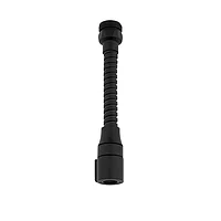 Aerator perlator, cu prelungitor flexibil, 2 functii, negru mat