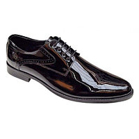 Pantofi barbati eleganti din piele naturala David Negru Lac
