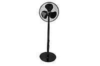 Ventilator cu picior, palete 40cm, 16", 40W, 3 trepte de putere, NEGRU, Descon