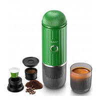 Espressor Manual si Portabil 2 in 1 - Aparat de Cafea pentru Capsule si Cafea Macinata - 19 Bari, Functie de