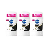 Set 3 x Deodorant Stick Nivea Woman 50ml, Black&White Invisible Silky Smooth, Anti-urme albe, revirgorant,