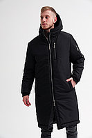 Omul de zăpadă de iarnă pentru bărbați, până la -30 ° C ASO -uri negre calde | Jacheta pentru bărbați de iarnă