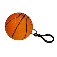 Pelerina de ploaie IdeallStore®, Poncho Basketball, one size, plastic, portocaliu