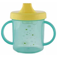 Cana cu cioc si manere pentru bebelusi si copii, BPA free, 210 ml, Green Turquoise, TVS125