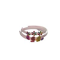 Set cu 3 bentite antialunecare din plastic flexibil pentru fetite, marime uni, Pink Marshmallow, TVS028