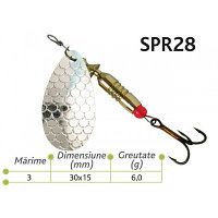 Lingurite rotative Spr 28 Baracuda 6g