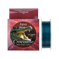 Nylon/fir monofilament Aqua Crocodile Match&Feeder 150m, gri 0.18 mm