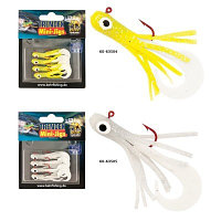 Set mini-jig pentru biban Trendex, 4 buc/set, 6 cm, 2 g Alb