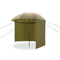 Umbrelă/shelter pentru pescuit cu perete lateral Delphin MONZUN Master, diametru 250 cm, husa, cuie si snururi