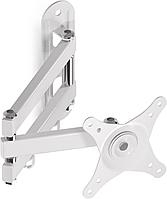 Suport monitor de perete pivotant 15-32 inch max 13 kg, Alb