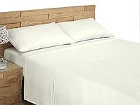 Lenjerie de pat, 3 piese, 90x200 x 45x90cm, 160x270cm, bej deschis