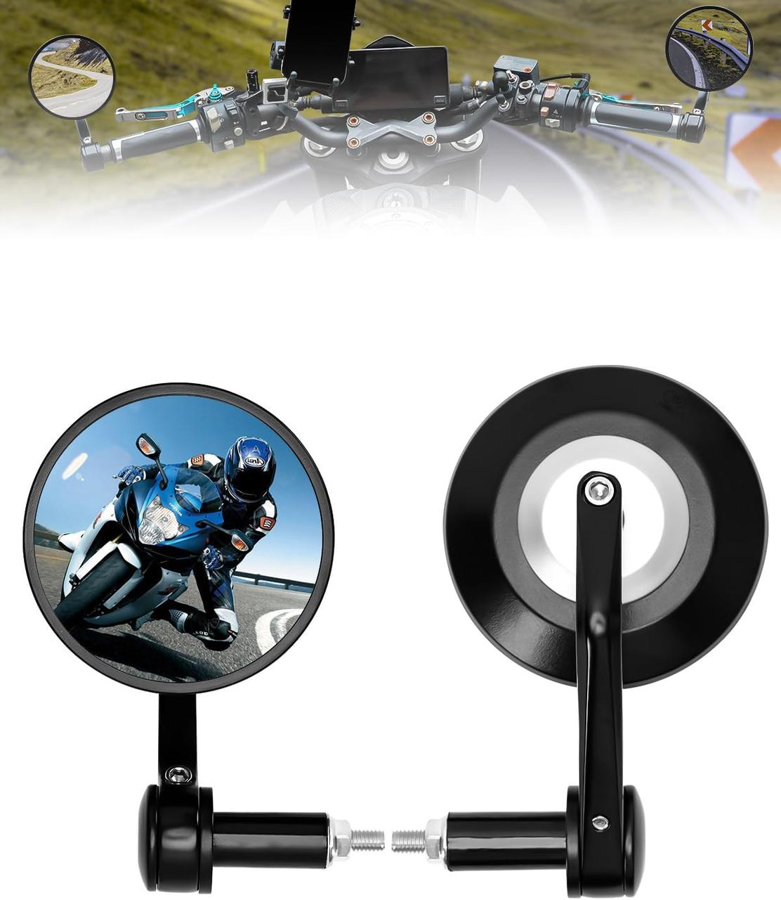 Oglinzi reglabile 360 motocicleta, scuter, ATV, set de 2 - foto 1 - id-p91763312