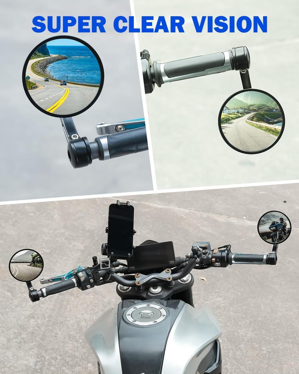 Oglinzi reglabile 360 motocicleta, scuter, ATV, set de 2 - foto 6 - id-p91763312