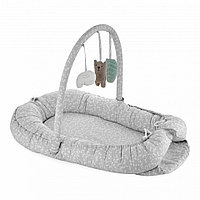 Salteluta BabyNest cu bara jucarii Between parents (Culoare: Mustar)