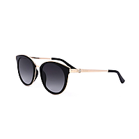 Guess, Ochelari de soare cat-eye cu lentile in degrade, Auriu, Negru, 52-20-140