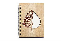 Agenda cu coperti din MDF Frunza - AG1242C1, DekoLaser