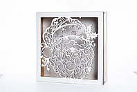 Caseta decorativa pentru licheni, Mos Craciun - CD1049