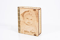 Cutie din lemn personalizata prin fotogravura laser - CV1001