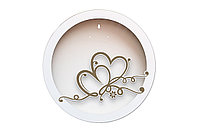 Caseta decorativa pentru licheni - 2 inimi - CDLR1035
