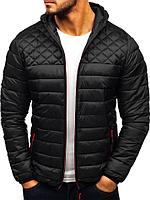 Jacheta de toamnă de primăvară pentru bărbați la 0*C demi negri -sezon | Jacheta de sintipon matlasat