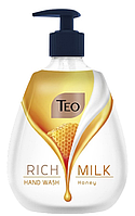 Sapun lichid TEO, Rich Milk Delicate Honey, 400 ml