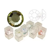 Pietricele cristal, 50 buc., culoare jonquil, ss5, art. nr.: 761528