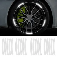 Set 20 bucati Elemente Reflectorizante Wheel Arch pentru autoturisme, biciclete, motociclete, atv-uri,