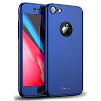 Husa Apple iPhone 7 Plus IPAKY Full Cover 360 Albastru + Folie Cadou