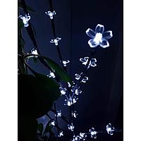 Decoratiune Luminoasa Crenguta cu Baterii 72 LED -uri Flori Alb Rece