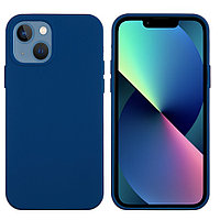 Husa protectie compatibila cu Samsung A21S Liquid Silicone Case Albastru inchis