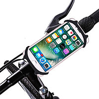 Suport Telefon pentru Bicicleta, Motocicleta, Trotineta, din Silicon 4-7 inch, Negru