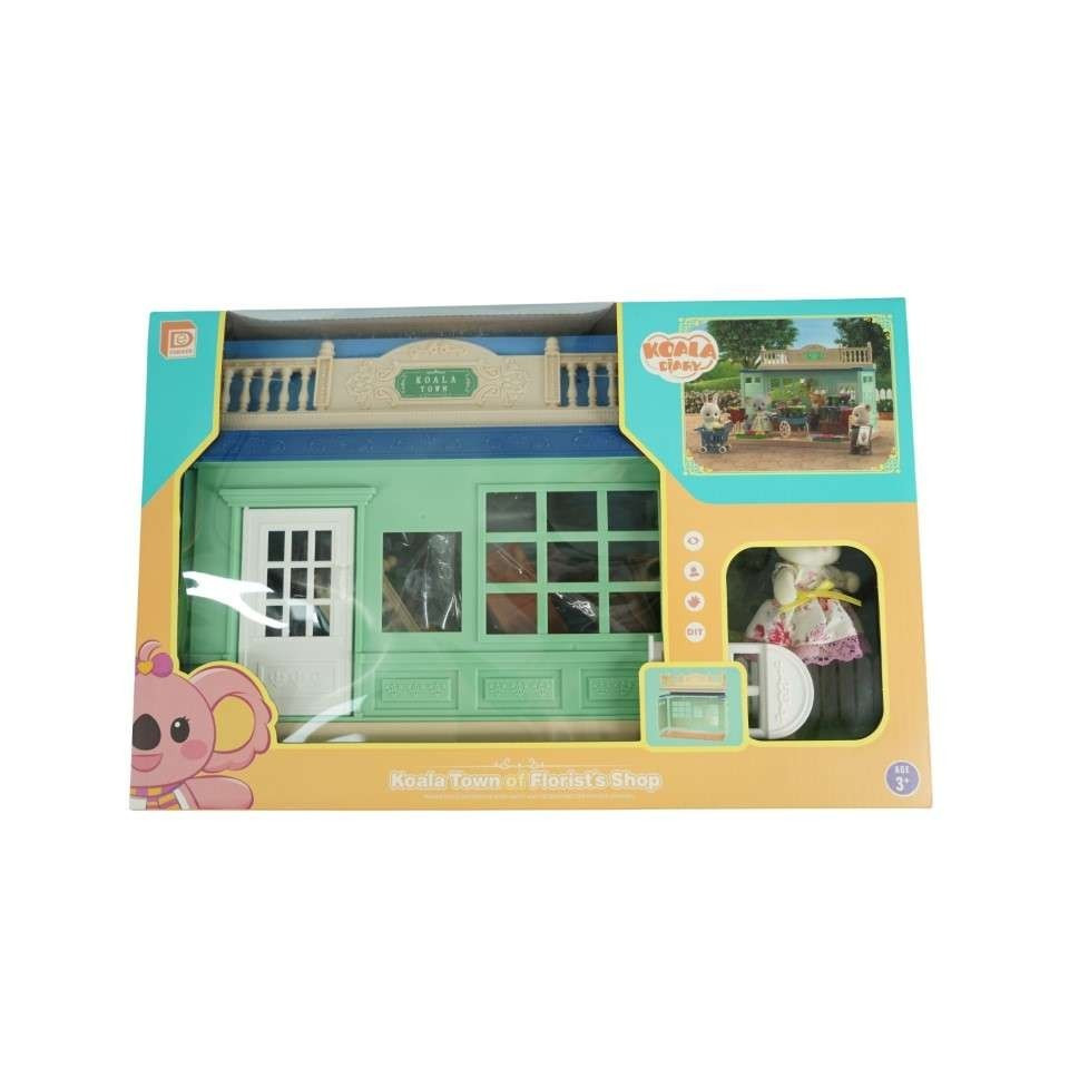 Casa de papusi, magazin cu flori, cu mobilier si figurine - foto 1 - id-p92248213