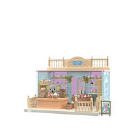 Set Casa de papusi, magazin de inghetata, cu mobilier si figurine, Flippy