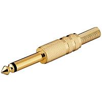Mufa Jack 6.35 mm mono tata metal aurit Goobay