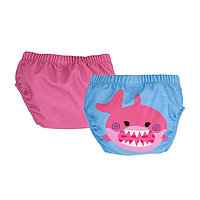Set 2 chilotei de baie impermeabili, zoocchini, protectie upf50+, marime l, 24-36 luni â pink shark