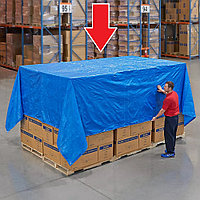 Prelata Impermeabila cu ochiuri metalice de prindere, dimensiune 3,0m x 4,0m, densitate 80g/m2, culoare