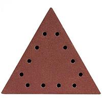 Abrazive/smirghel triunghiular pentru slefuitor perete, cu scai, gauri, P240, set 5 buc, 285 mm, Dedra