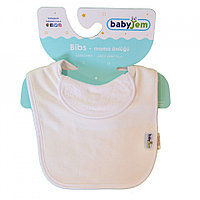 Baveta captusita din bumbac babyjem (culoare: bej)