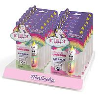 Set 12 Balsamuri de buze cu stampila Magical Unicorn, Martinelia, 79003, 1,8g