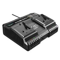 Incarcator rapid dublu pentru acumulatori, 2x4.5 Ah, 18V, SAS+ALL, Dedra
