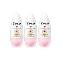 Set 3 x Deodorant Roll-On Dove Invisible Care, Moisturising Cream, Floral Touch, Anti White Marks, 48h